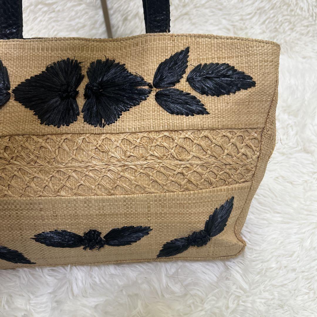 FENDI handbag Tote Purse light Brown flower embroidery Authentic Women's Used