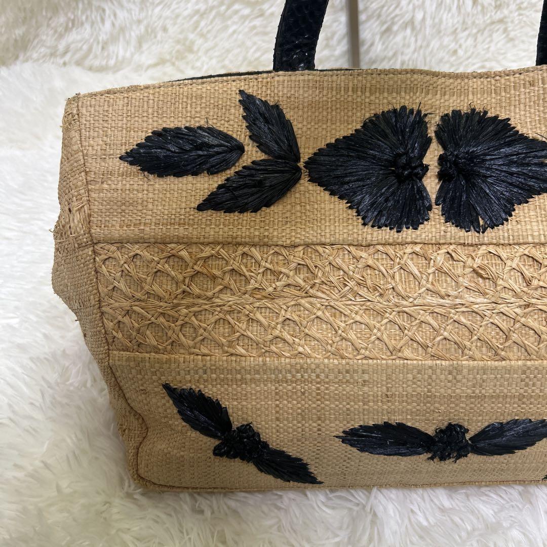 FENDI handbag Tote Purse light Brown flower embroidery Authentic Women's Used