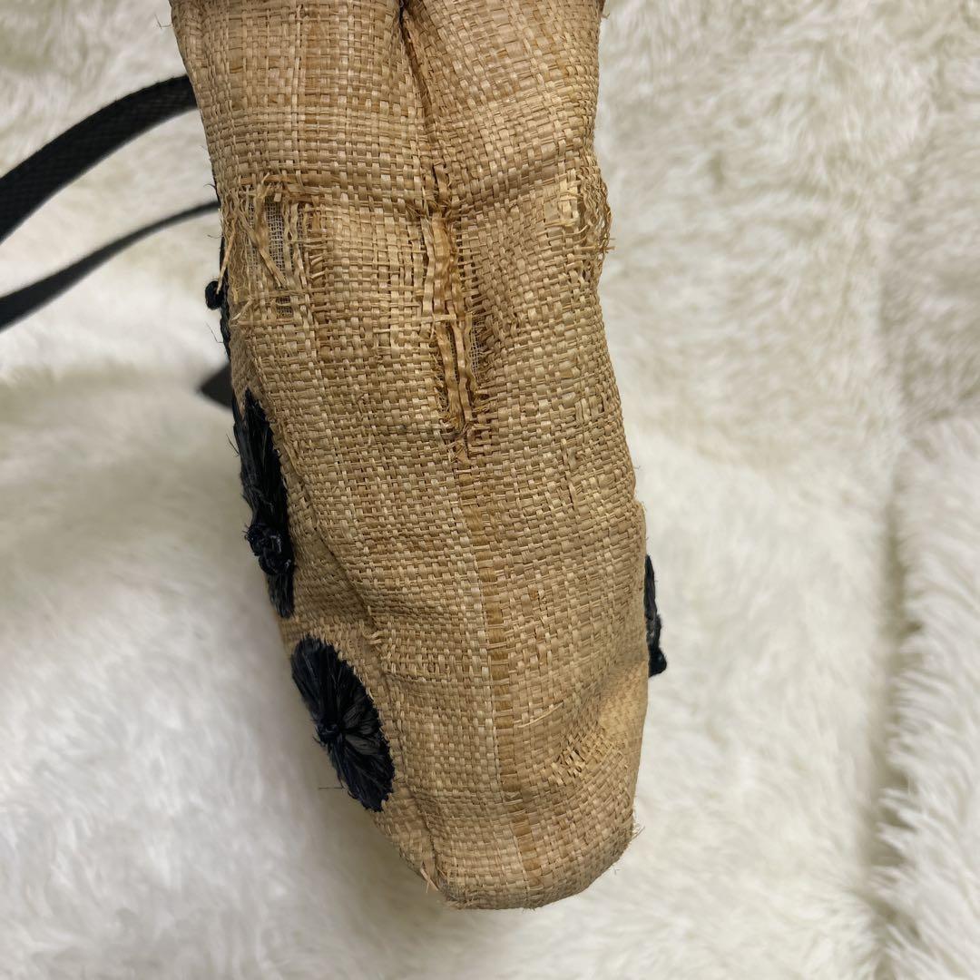 FENDI handbag Tote Purse light Brown flower embroidery Authentic Women's Used