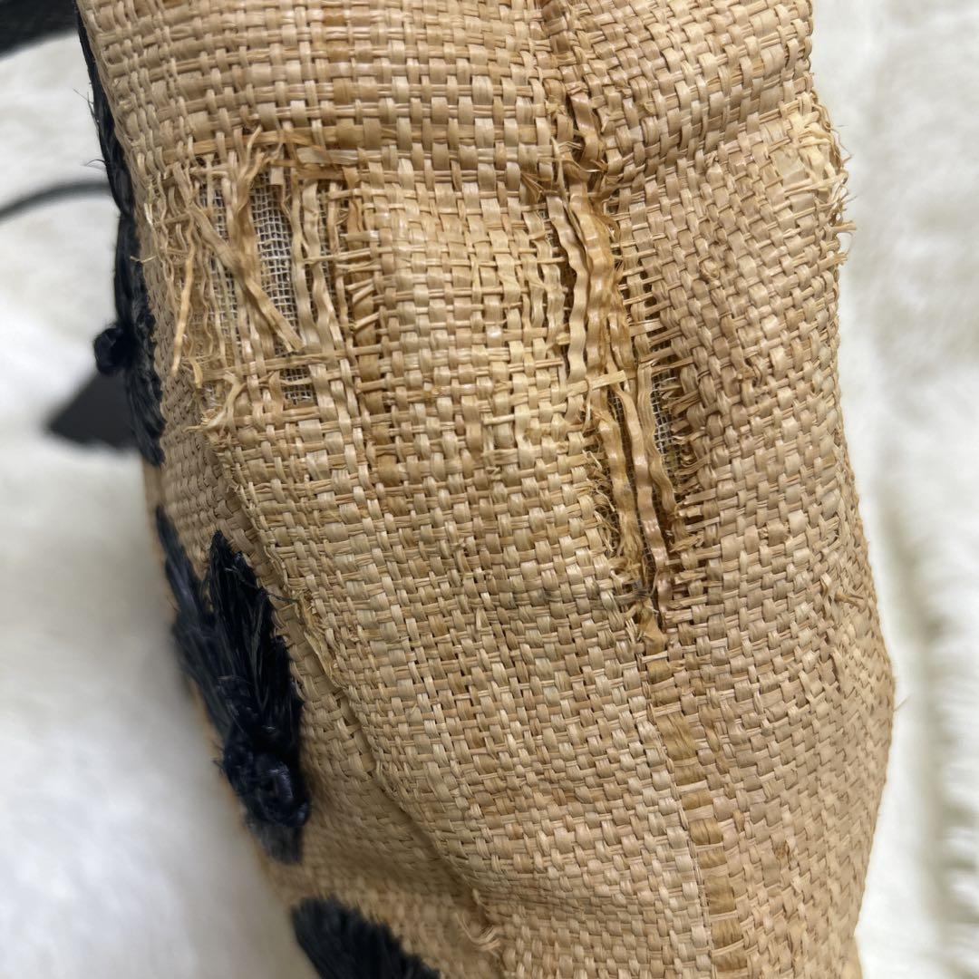 FENDI handbag Tote Purse light Brown flower embroidery Authentic Women's Used