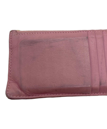 Christian Dior Coin Case Card Holder Wallet Purse Compact Pink Authentic