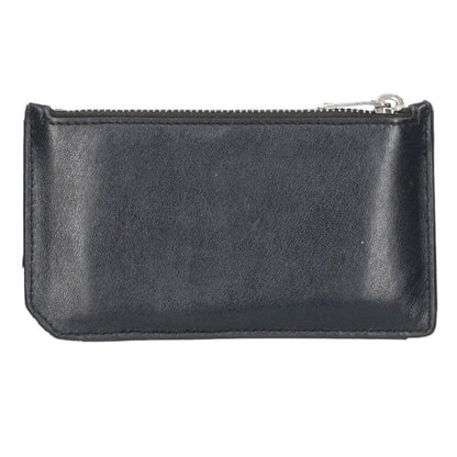 SAINT LAURENT PARIS Card Case Holder Wallet Compact Purse Logo Leather Black