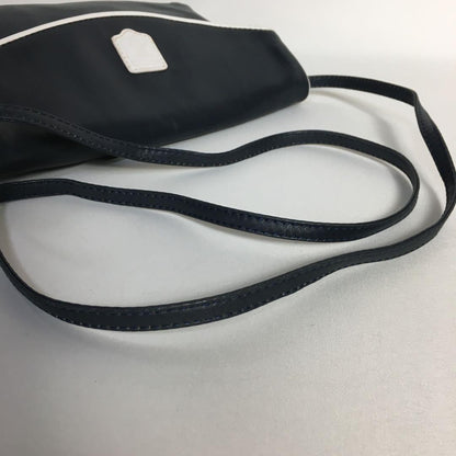 CELINE shoulder bag Purse Triomphe Navy Leather Authentic Women's Used