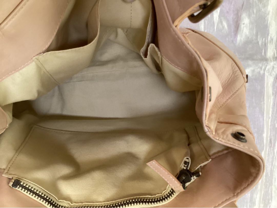 Chloe Purse handbag tote bag shoulder bag Beige Gold Leather Used Unisex Auth