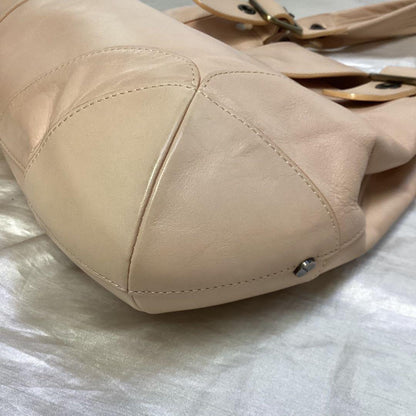 Chloe Purse handbag tote bag shoulder bag Beige Gold Leather Used Unisex Auth