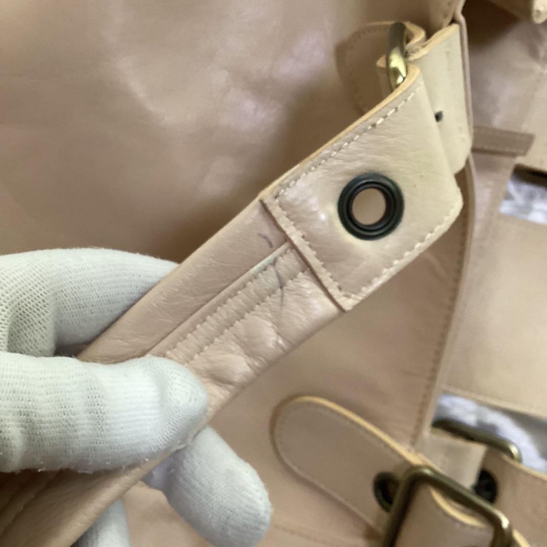 Chloe Purse handbag tote bag shoulder bag Beige Gold Leather Used Unisex Auth