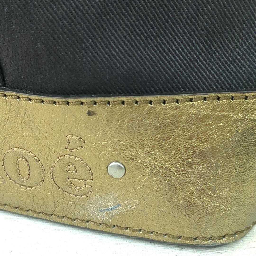 Chloe Purse Handbag Pouch Canvas Leather Women's Used Authentic