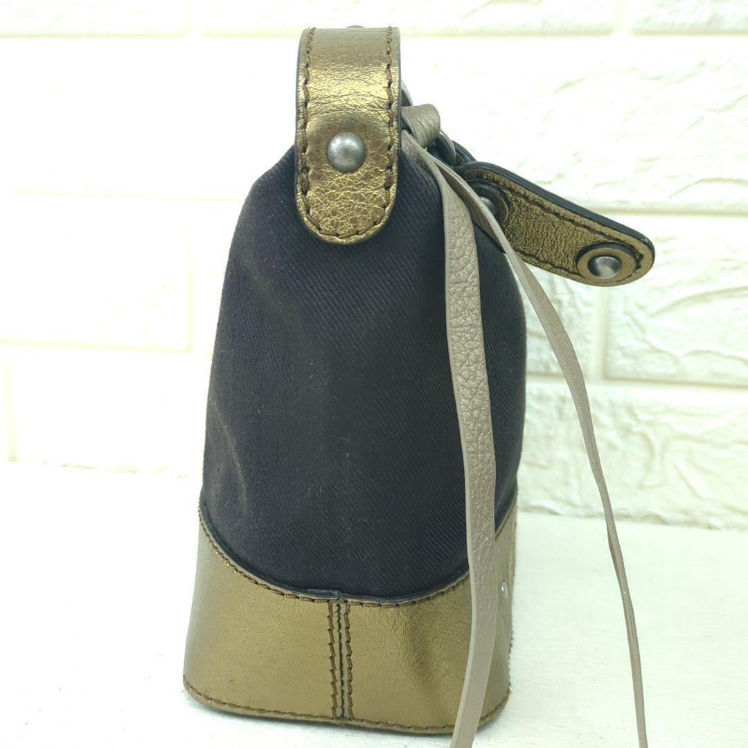 Chloe Purse Handbag Pouch Canvas Leather Women's Used Authentic