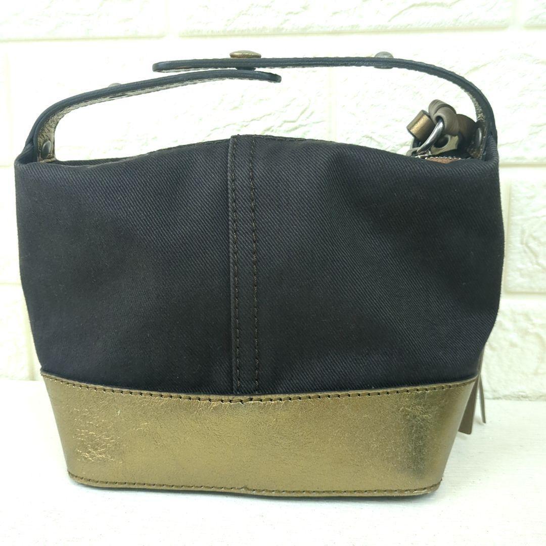 Chloe Purse Handbag Pouch Canvas Leather Women's Used Authentic