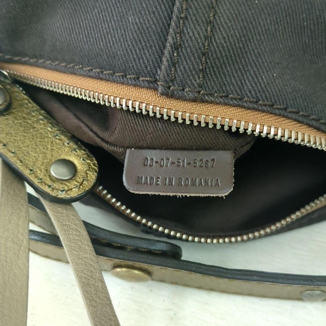 Chloe Purse Handbag Pouch Canvas Leather Women's Used Authentic