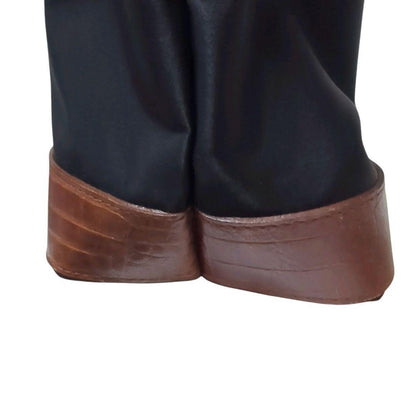 Valentino Garavani Sport Hand Bag Tote Purse Logo Nylon Leather Black Brown Auth