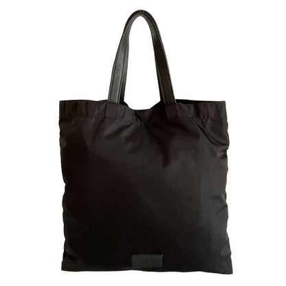RED VALENTINO Hand Bag Tote Purse Canvas Leather Black Authentic