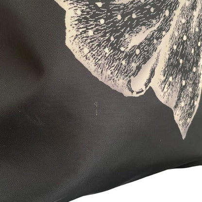 RED VALENTINO Hand Bag Tote Purse Canvas Leather Black Authentic