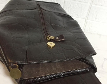 MULBERRY Backpack 2way Leather Dark Brown Authentic