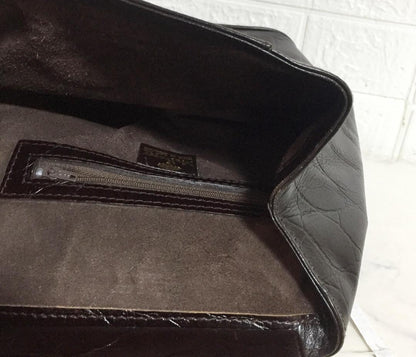 MULBERRY Backpack 2way Leather Dark Brown Authentic