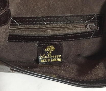 MULBERRY Backpack 2way Leather Dark Brown Authentic