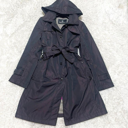 Aquascutum Trench Coat Club Check Asian fit L US size M Authentic