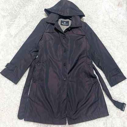 Aquascutum Trench Coat Club Check Asian fit L US size M Authentic