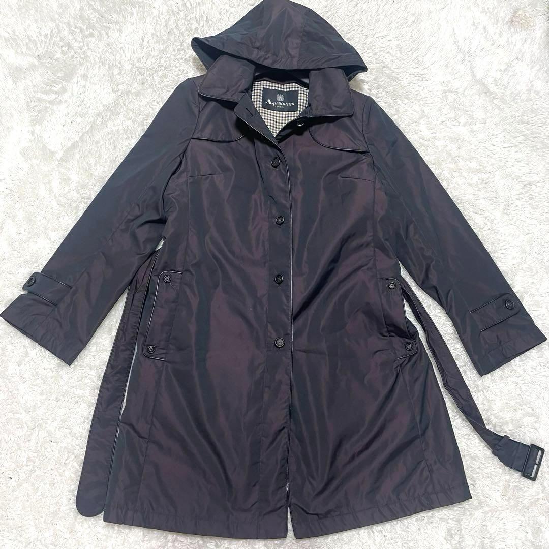 Aquascutum Trench Coat Club Check Asian fit L US size M Authentic