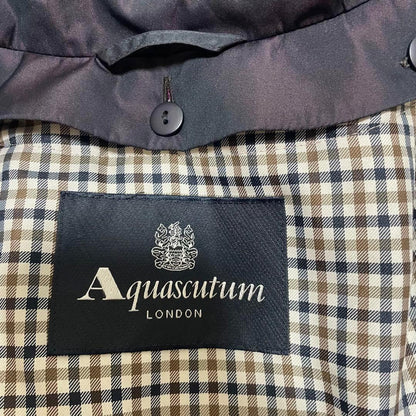 Aquascutum Trench Coat Club Check Asian fit L US size M Authentic