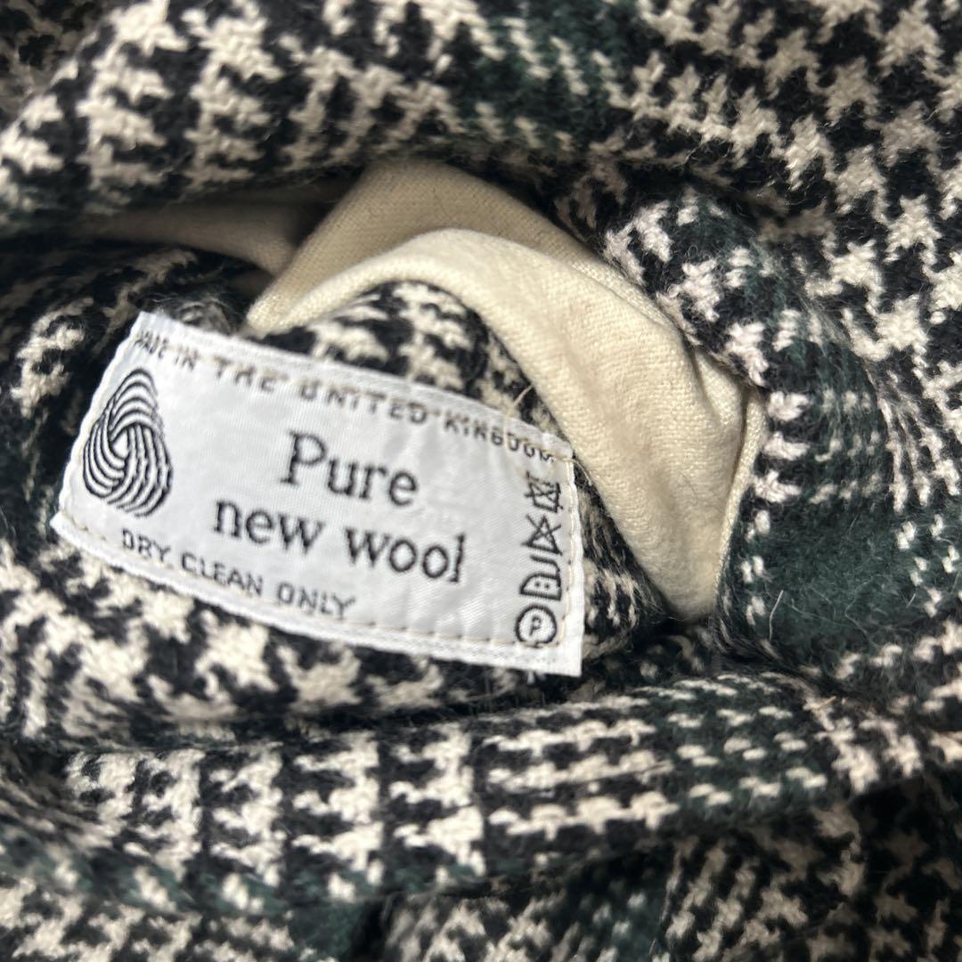 Aquascutum Reversible Coat FREE SIZE Black Green Authentic