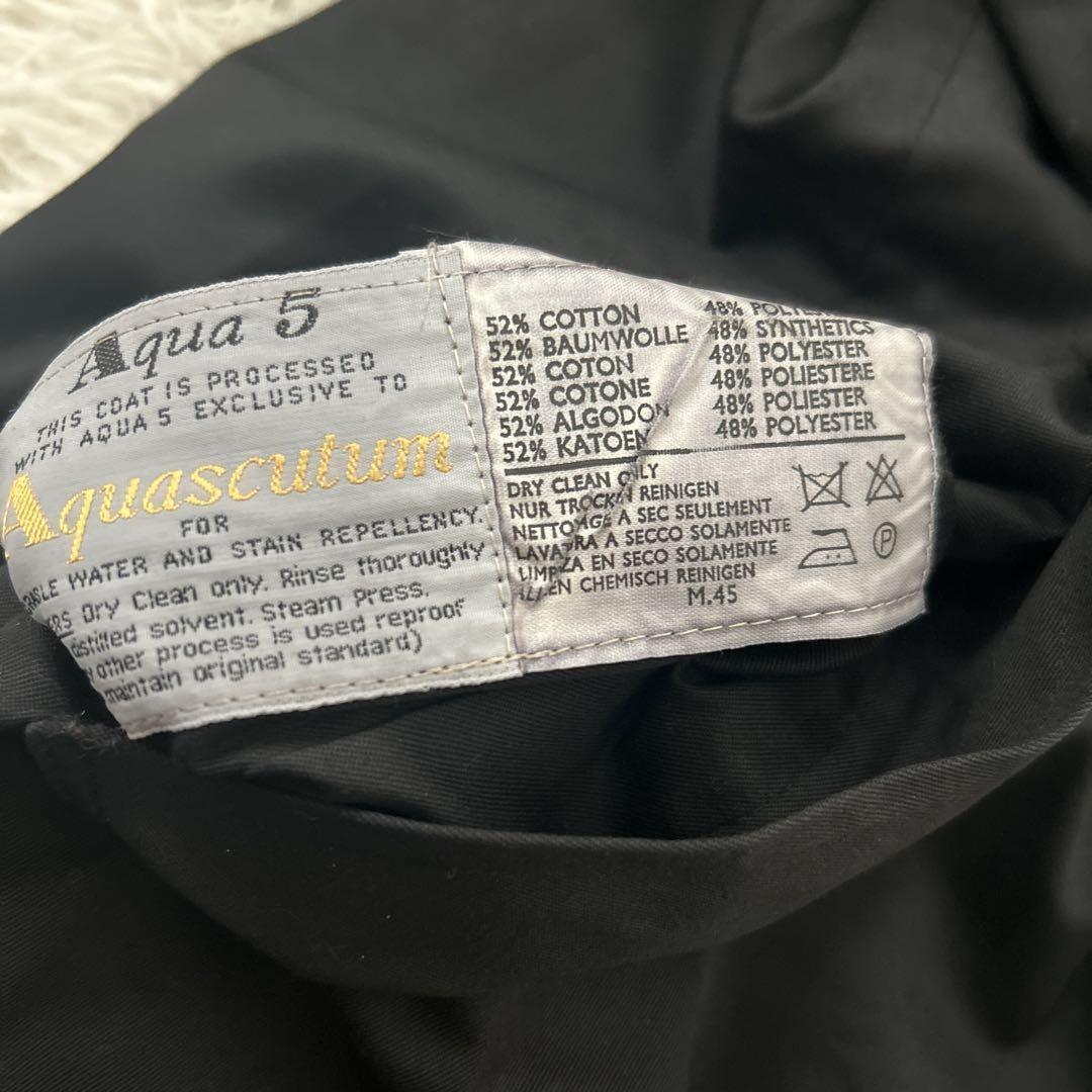 Aquascutum Reversible Coat FREE SIZE Black Green Authentic