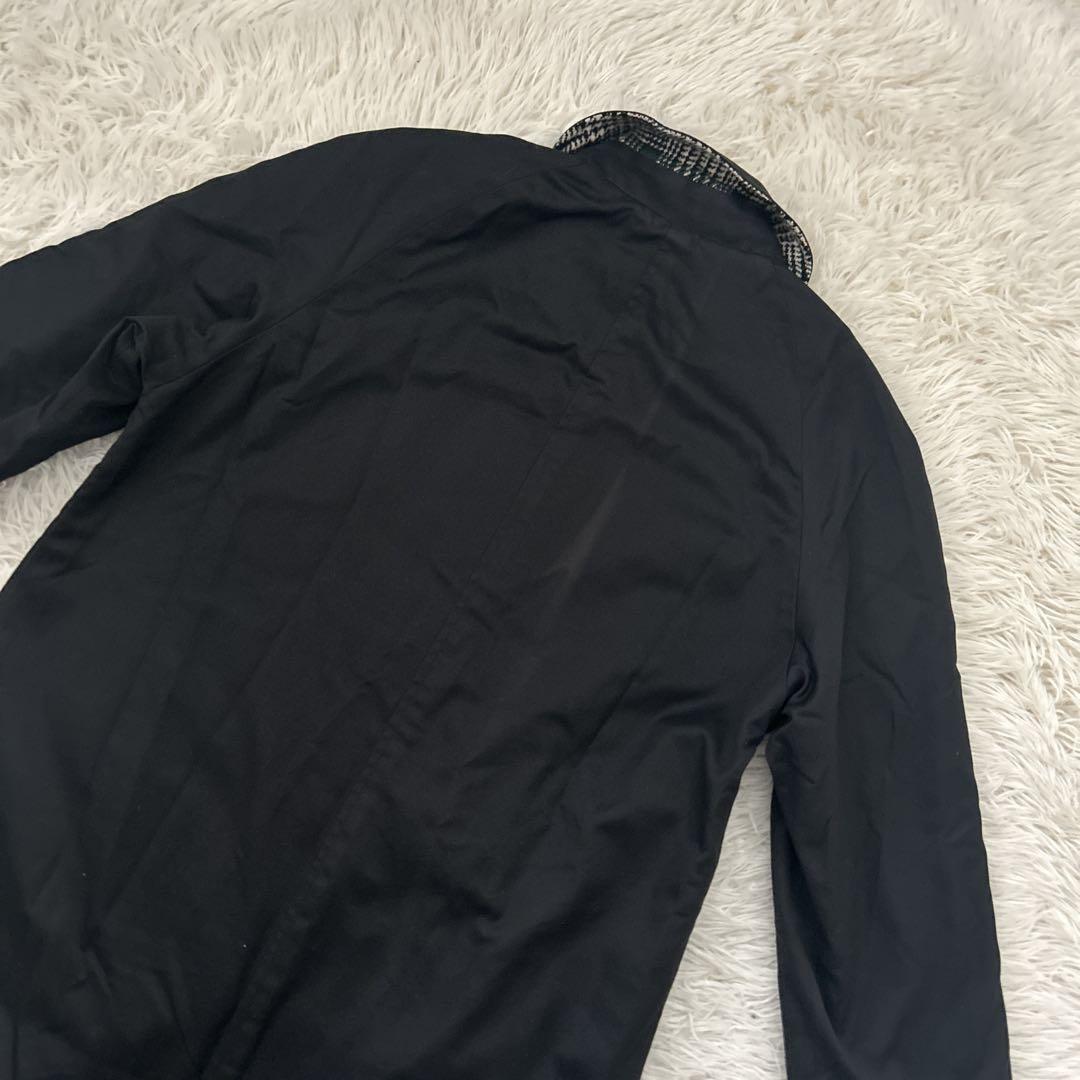 Aquascutum Reversible Coat FREE SIZE Black Green Authentic