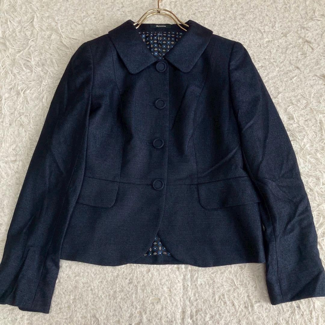 Aquascutum Jacket Asian fit M US size S Navy Authentic