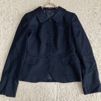 Aquascutum Jacket Asian fit M US size S Navy Authentic