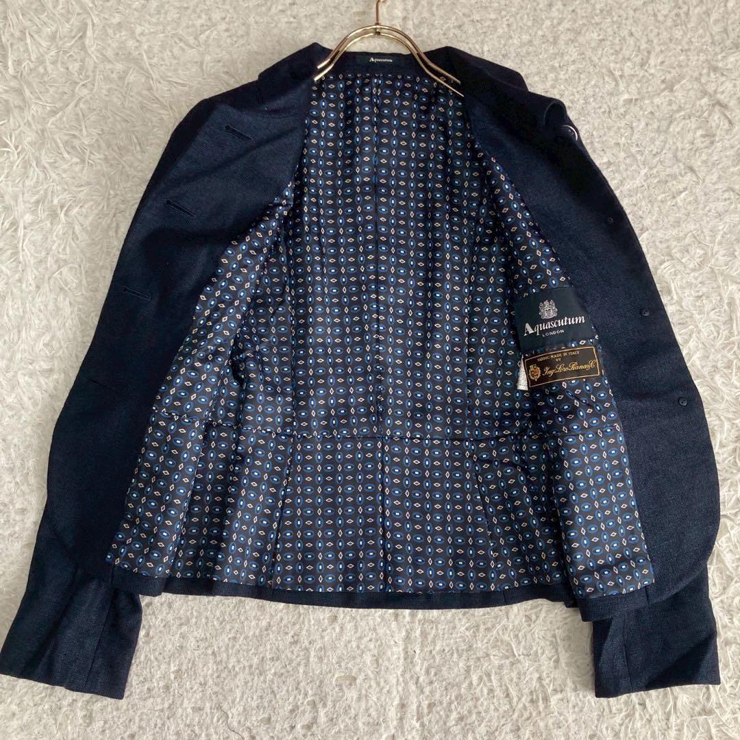 Aquascutum Jacket Asian fit M US size S Navy Authentic