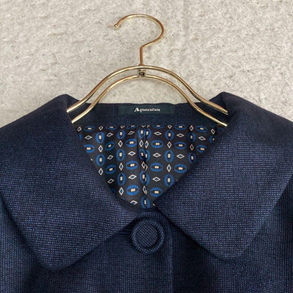 Aquascutum Jacket Asian fit M US size S Navy Authentic