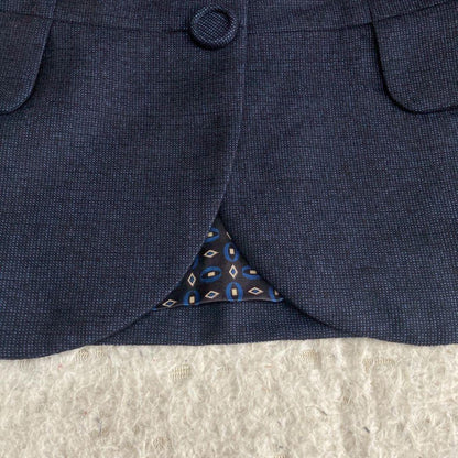 Aquascutum Jacket Asian fit M US size S Navy Authentic