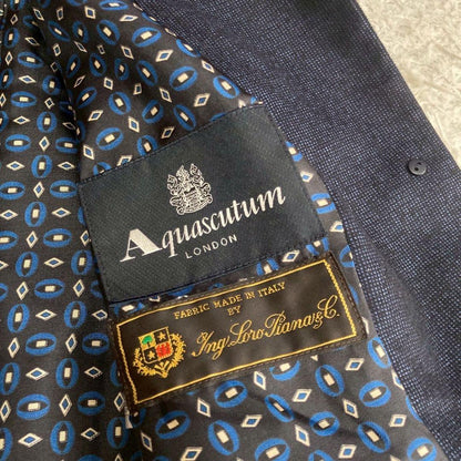 Aquascutum Jacket Asian fit M US size S Navy Authentic