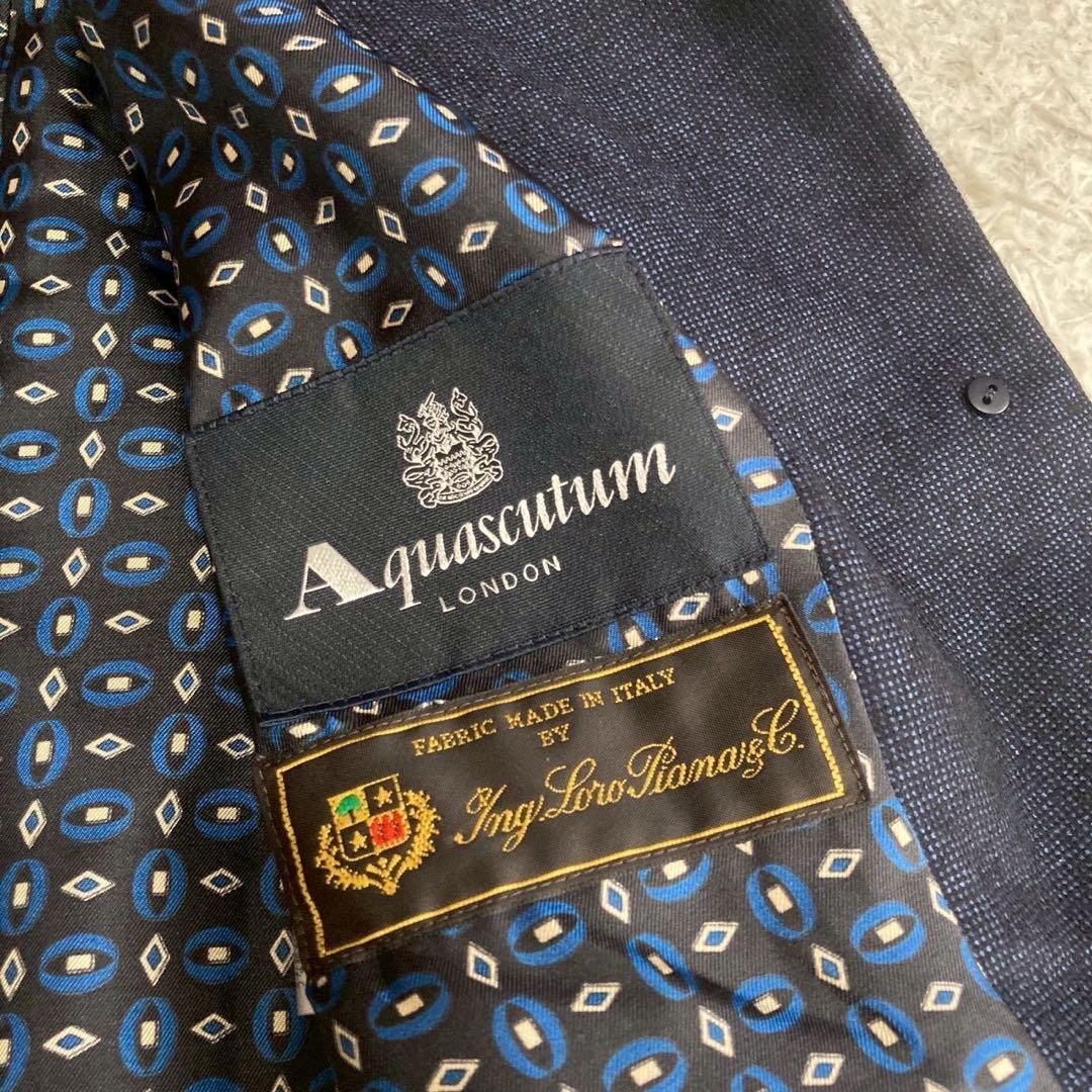 Aquascutum Jacket Asian fit M US size S Navy Authentic