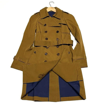 Aquascutum Trench Coat Asian fit S US size XS Camel Authentic