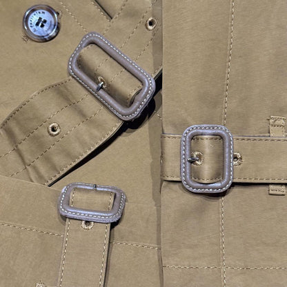 Aquascutum Trench Coat Asian fit S US size XS Camel Authentic
