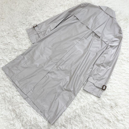 Aquascutum Trench Coat Asian fit L US size M Light Gray Authentic