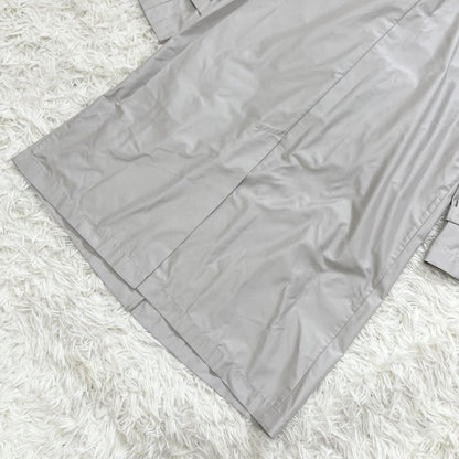 Aquascutum Trench Coat Asian fit L US size M Light Gray Authentic