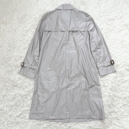 Aquascutum Trench Coat Asian fit L US size M Light Gray Authentic