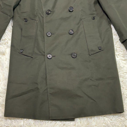 Aquascutum Trench Coat Club Check Asian fit S 36 US size XS Khaki Authentic