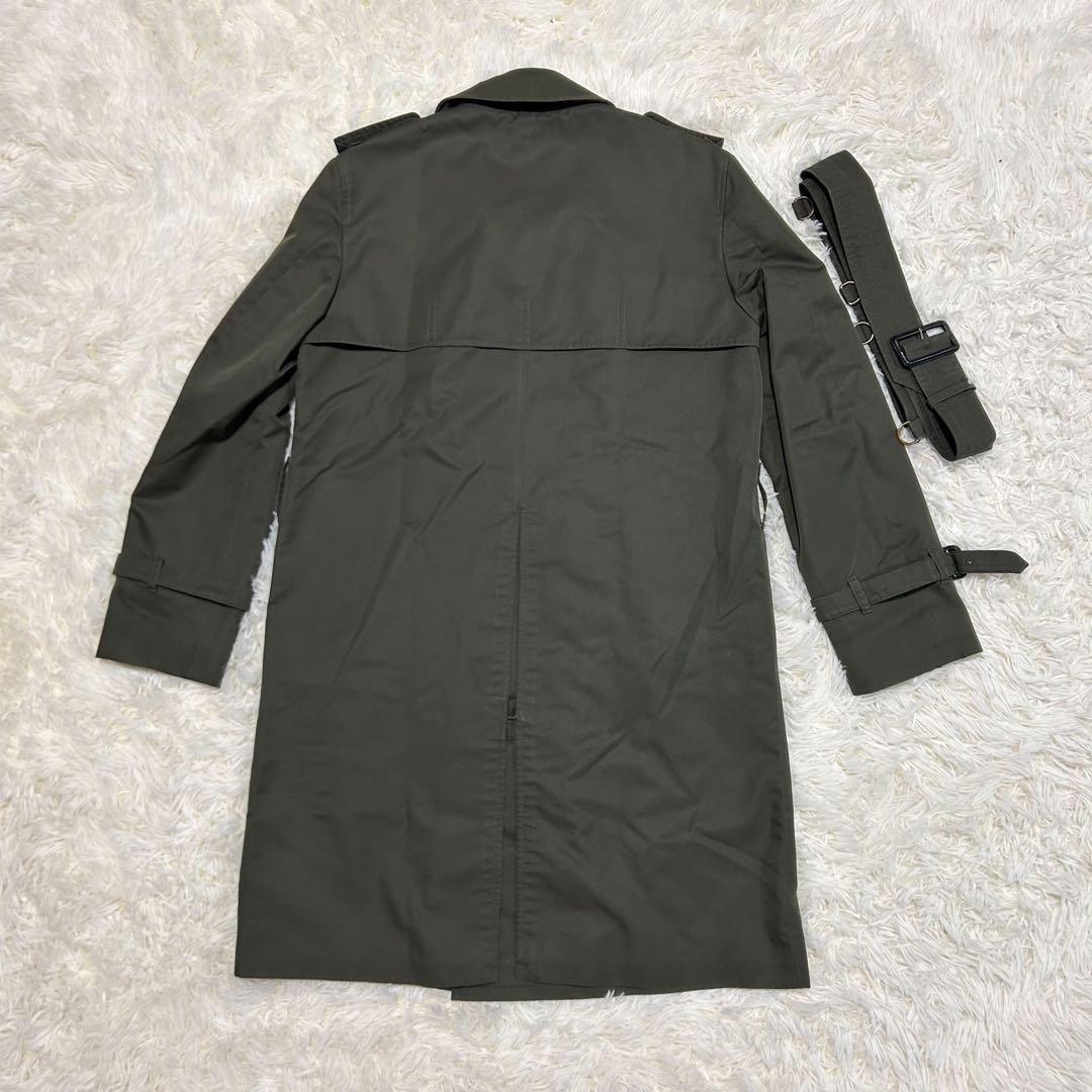 Aquascutum Trench Coat Club Check Asian fit S 36 US size XS Khaki Authentic