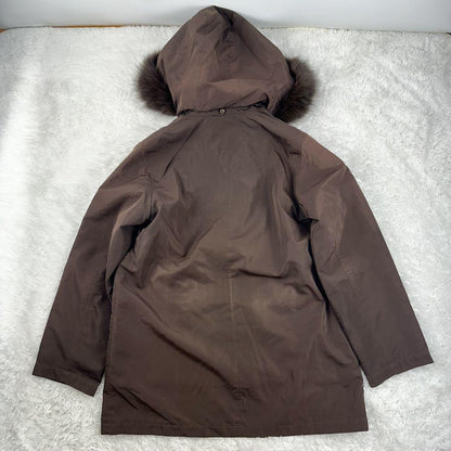 Aquascutum Trench Coat Club Check Asian fit XL US size L Brown Authentic