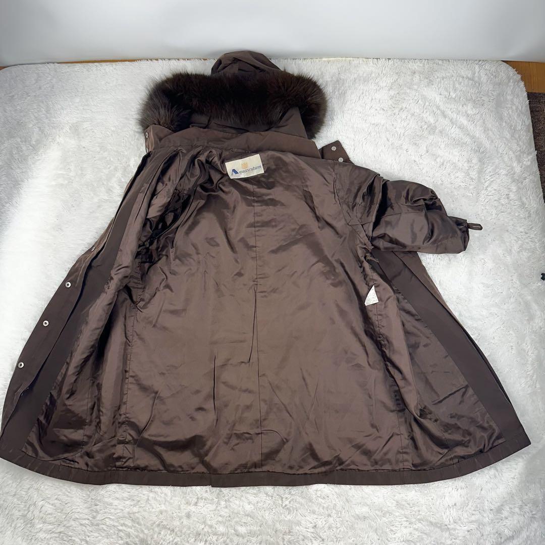 Aquascutum Trench Coat Club Check Asian fit XL US size L Brown Authentic