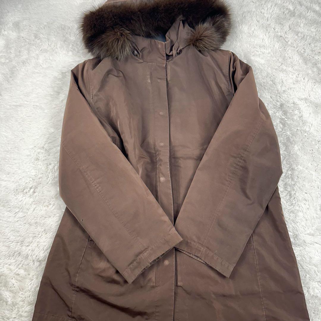 Aquascutum Trench Coat Club Check Asian fit XL US size L Brown Authentic