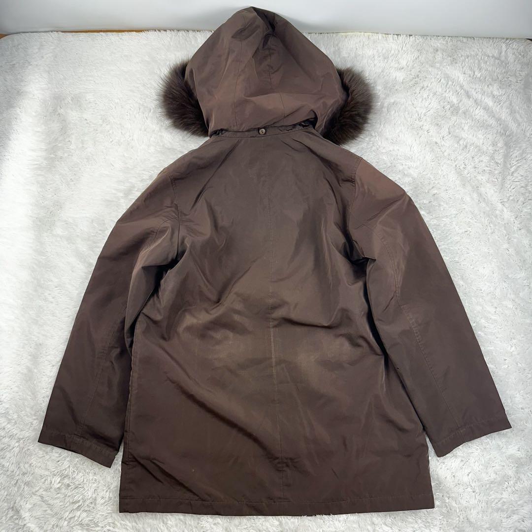 Aquascutum Trench Coat Club Check Asian fit XL US size L Brown Authentic