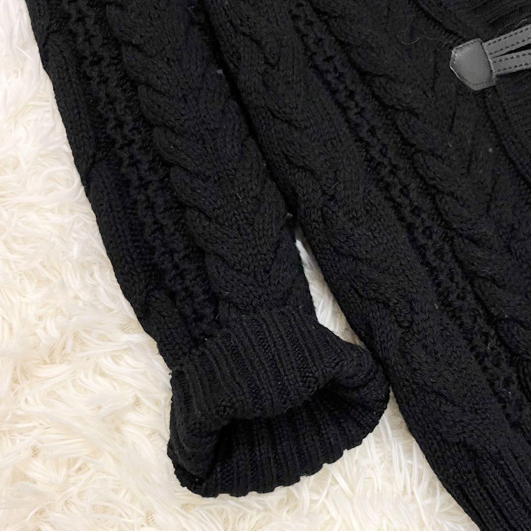 Aquascutum Duffle Coat Asian fit M US size S Black Authentic