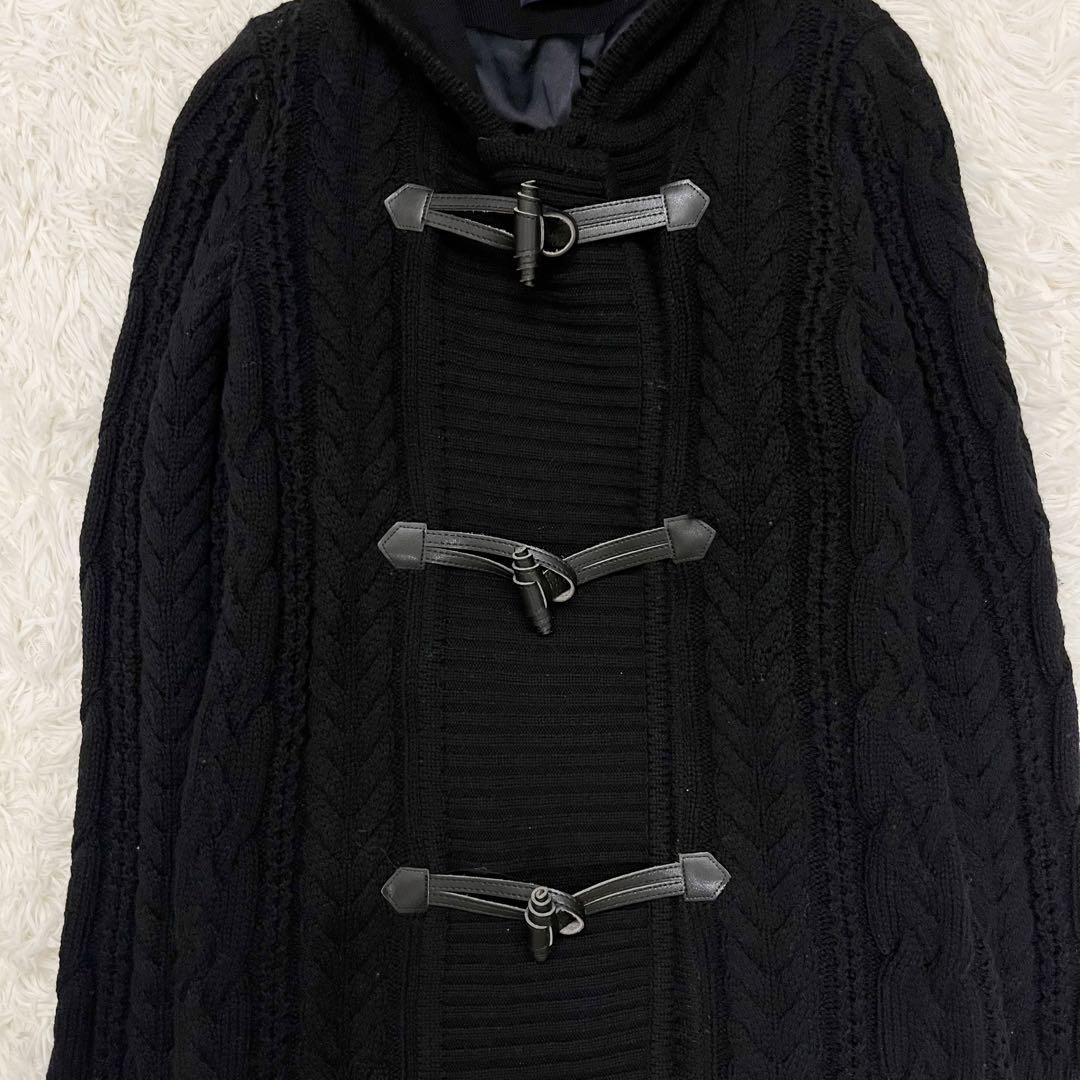Aquascutum Duffle Coat Asian fit M US size S Black Authentic