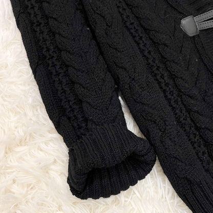 Aquascutum Duffle Coat Asian fit M US size S Black Authentic