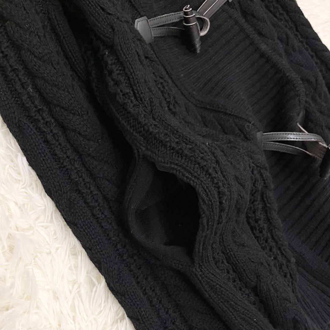 Aquascutum Duffle Coat Asian fit M US size S Black Authentic