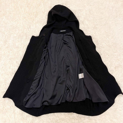 Aquascutum Duffle Coat Asian fit M US size S Black Authentic